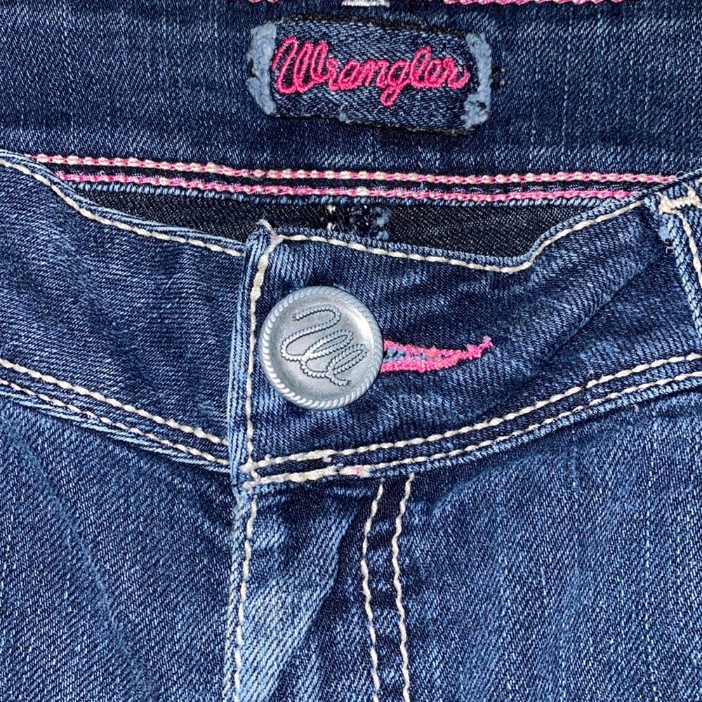 Wranglers 7/8 x 34 32x34 bootcut flare jeans distressed